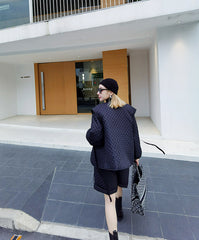 Women Solid Color Loose Casual Suit