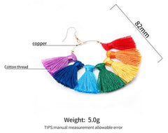 Handmade Bohemian Tassel Earrings