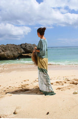 Tie Dye Printed Loose Beach Maxi Dress