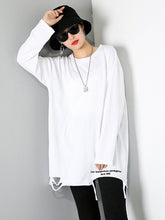 Women Round Neck Pullover Solid Color Casual T-Shirt