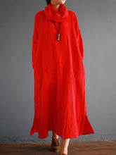 Retro High-Necked Casual Dress