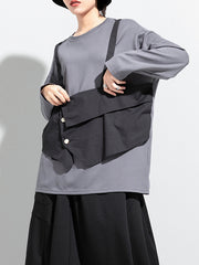 Women Round Neck Long Sleeve Casual Sweatshirt