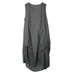 Irregular A-Line Sleevesless Midi Dress