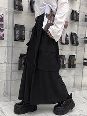 Large Pocket Super Roomy Casual Wide-Leg Pants