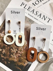 Vintage Simple Geometric Asymmetry Earrings