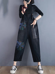 Women Printed Straight Strap Jeans