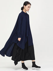 Original Chiffon Cropped Hemline Shirt