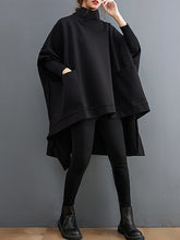 Large Size Solid Color Long Sleeve Loose Sweatshirt