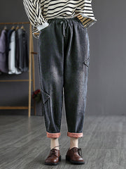 Retro Denim Loose Casual Pants
