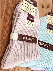 Candy Color Plain Breathable Socks