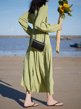 Women Solid Color High Waist Slim Dress