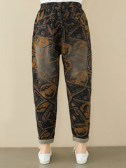 Loose Printed Western Harem Jeans