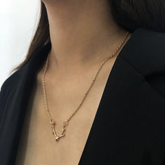 Women Simple Elk Sweet Necklace