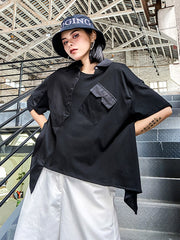 Original Irregularity Split-Joint Blouses&Shirts