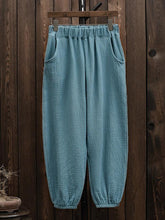Pure Color Comfortable Bloomer Pants