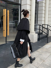 Puff Neck Winter Woolen Coat