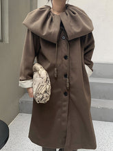 Puff Neck Winter Woolen Coat