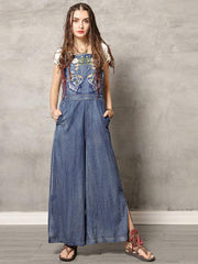 2019 Summer New Original Fashion Vintage Embroidery Rompers