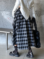 Original Creation High Waisted Roomy Contrast Color Skirts Bottoms