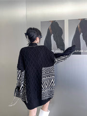 Original Design Loose Striped Sweater