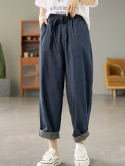 Retro Loose High Waist Slim Casual Harem Pants