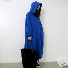 Hooded Thick Casual Loose Dress