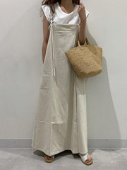 Casual Hanging Wide Loose Solid Color Skirt