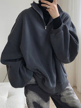 Women Retro Stand Collar Sweatshirt