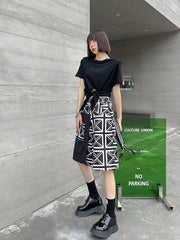 Straight Printed Loose Thin High Waiste Wide Leg Pants