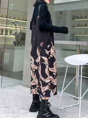 Women Printed Sleeveless Slim Dress