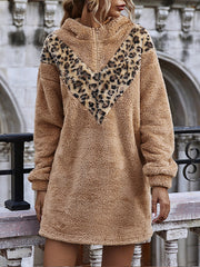 Women Printed Hooded Padded Dress