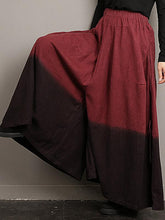 Vintage Solid Color Wide-Leg Pants