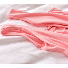Three Pieces Solid Camisole Shirt  And Pant Pajamas