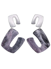 New Fashion Succinct Acrylic Earring