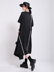Fashion Elasticity Irregularity Split-Joint Dress