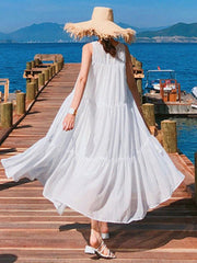 Summer Beach A-line Falbala Long Dress