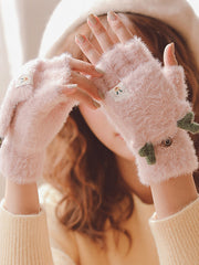 Elk Horn Plush Gloves
