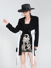 Women Retro Contrast Color Waist Coat