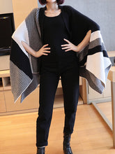 Women Loose Color Matching Casual Coat