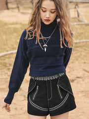 Liebo Split-Joint Fashion Designed Shorts