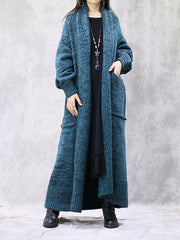 Casual Solid Color Cardigan Sweater Coat