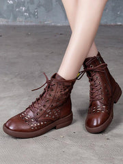 Vintage Hollow Solid Martin Boots