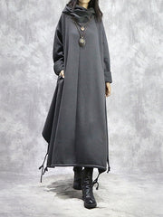 Casual Fashion Irregular Solid Color Dress