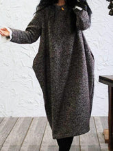 Loose Original Woolen Long Dress