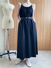 U-Neck Suspender Drape Sleeveless Vest Dress