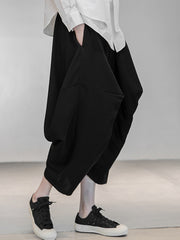 Women Japanese Irregular Personality Loose Casual Pants