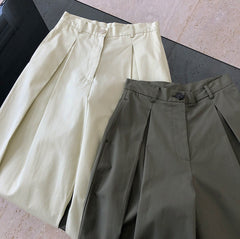 Women High Waist Loose Wide Leg Casual Pants