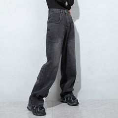 Solid Color Casual Jeans