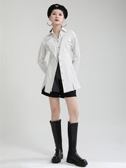 Retro Striped Slim Blazer