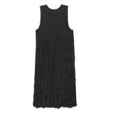 Loose Pleated Casual Sleeveless Vest Dress